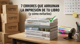Imagen para artículo: 7 errores que arruinan la impresión de tu libro (y cómo evitarlos)